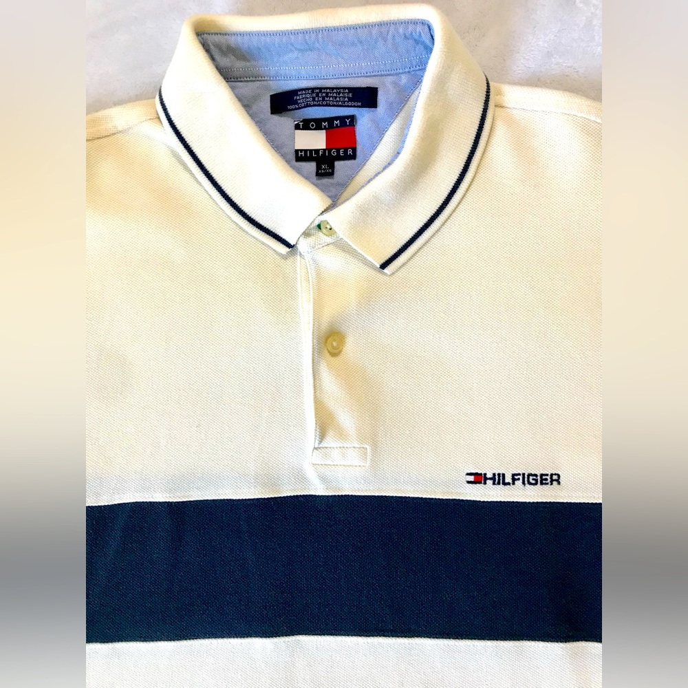 Vintage 90’s era Tommy Hilfiger Classic Premium Polo Shirt Mens Size XL
